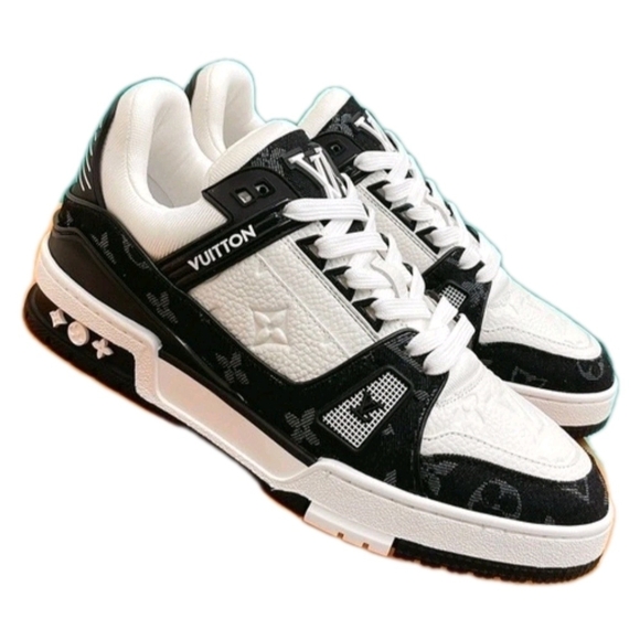 Louis Vuitton Shoes - Louis Vuitton Black and White Sneakers